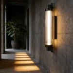 ابليك مودرن اسود لون الانارة اصفر W7