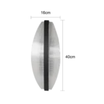 ⁦ابليك مودرن اسود لون الانارة 3 اضاءات واط 12 مقاس 400 ملم⁩ - الصورة ⁦2⁩