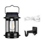 ⁦كشاف فانوس معلق متنقل حائط يعمل بالطاقة الشمسية مع حساس ضوء⁩ - الصورة ⁦7⁩