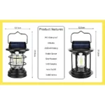 ⁦كشاف فانوس معلق متنقل حائط يعمل بالطاقة الشمسية مع حساس ضوء⁩ - الصورة ⁦2⁩