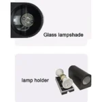 ⁦كشاف بوابة اسطواني مفرد جهة لمبة تركيب GU10⁩ - الصورة ⁦2⁩