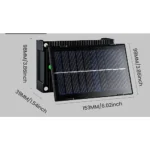 ⁦كشاف بوابة خارجي تعمل بالطاقة الشمسية مع حساس ضوء لون الانارة اصفر 6 واط⁩ - الصورة ⁦7⁩