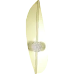 ⁦ابليك مودرن ذهبي لون الانارة 3 اضاءات واط 7⁩ - الصورة ⁦2⁩