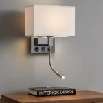 ابليك مودرن فضي لون الانارة اصفر E27*1 PRO