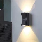 ⁦اضاءة خارجية كشاف بوابة لون الإنارة اصفر صغير مزدوج أمان وأناقة 10 واط⁩ - الصورة ⁦3⁩