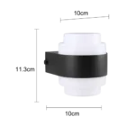 ⁦ابليك جداري خارجي اسود لون اصفر 12 واط⁩ - الصورة ⁦2⁩