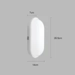 ⁦لمبات جداري كشاف بيضاوي متعددة الألوان ( شمسي + اصفر + ابيض ) 20 واط تصميم عملي وفريد⁩ - الصورة ⁦5⁩