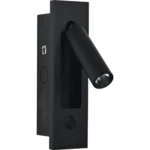 ⁦ابليك جداري مودرن دفن حديث غطاء اسود مع لون الانارة اصفر 3 واط⁩ - الصورة ⁦3⁩