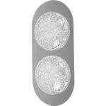 ⁦ابليك مودرن فضي لون الانارة اصفر واط 9⁩ - الصورة ⁦2⁩