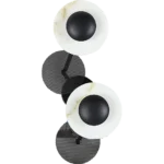 ⁦ابليك مودرن اسود لون الانارة 3 اضاءات واط 9⁩ - الصورة ⁦3⁩