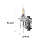 ⁦ابليك مودرن فضي مع شفاف E14*1⁩ - الصورة ⁦2⁩