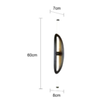 ⁦ابليك مودرن اسود لون الانارة 3 اضاءات 12 واط⁩ - الصورة ⁦3⁩