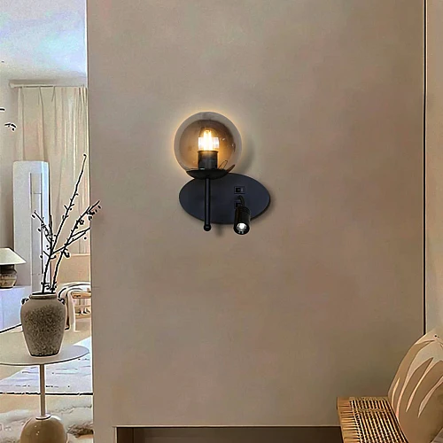 u4KLtFPwPXd3NYq9aQDQCgWlgRHLOG3pnFbOo4wbA0X-500x500 ابليك حائط جداري مودرن مفرد اسود E27*1L - الصورة 1