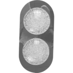 ابليك مودرن فضي لون الانارة اصفر واط 9