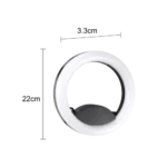 ⁦ابليك جداري خارجي اسود لون اصفر 12 واط⁩ - الصورة ⁦2⁩