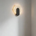 إضاءة ابليك حائط مودرن اسود لون الانارة 3 اضاءات واط 7 مقاس 200 ملم