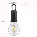 ⁦لمبة معلقة للتخييم كروي تعمل بالبطارية شحن لون الانارة اصفر مناسبة علقة ضوء خيمة و الصيد و الطوارئ⁩ - الصورة ⁦2⁩