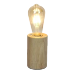 ⁦مصباح طاولة الخشب ليلة ضوء ديكور طاولة ضوء لغرفة النوم غرفة المعيشة E27⁩ - الصورة ⁦3⁩