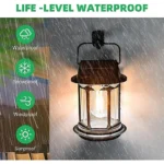 ⁦كشاف فانوس معلق متنقل حائط يعمل بالطاقة الشمسية مع حساس ضوء⁩ - الصورة ⁦4⁩