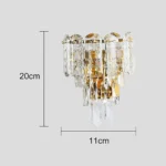 ⁦ابليك مودرن ذهبي E14*2⁩ - الصورة ⁦2⁩