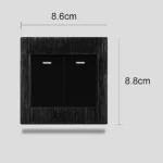 ⁦مفتاح ثنائي لون اسود حجري توفل⁩ - الصورة ⁦3⁩