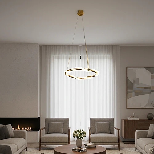 0A0vrXrfI8yWoce7bWGvELsr4Kh0SN-500x500 نجف مودرن زيتي لون الانارة اصفر 36 واط قطر 40 سم - الصورة 1