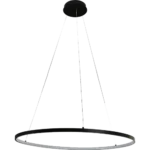 ⁦نجف مودرن اسود لون الانارة اصفر 30 واط مقاس 80 سم⁩ - الصورة ⁦2⁩