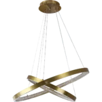 ⁦نجف مودرن زيتي لون الانارة 3اضاءات 600*400 65 واط⁩ - الصورة ⁦3⁩