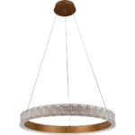 ⁦نجف مودرن ذهبي لون الانارة 3 اضاءات 75 واط قطر 60 سم⁩ - الصورة ⁦4⁩