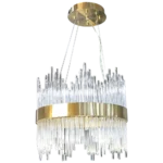 ⁦نجفة مودرن زيتي لون الانارة 3 اضاءات ساحرة قطر 400YAB+3 ملم⁩ - الصورة ⁦4⁩