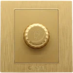 مفتاح دايمر لمبة 1000 واط لون ذهبي هادئ توفل