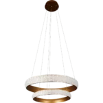 ⁦نجف مودرن مقاس 60*40 سم ذهبي لون الانارة اصفر 75 واط⁩ - الصورة ⁦3⁩