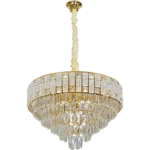 ⁦نجف مودرن ذهبي E14*9 مقاس 600 ملم⁩ - الصورة ⁦2⁩