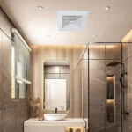 ⁦مروحة شفط سقف مربع شبك 6 بوصه مقاس الدفن (15*15) سم , اطار خارجي (20*20) سم⁩ - الصورة ⁦2⁩