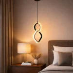 ⁦علاقي مودرن اسود لون الانارة 3 اضاءات 9 واط⁩ - الصورة ⁦2⁩