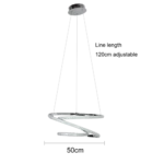 ⁦علاقي مودرن فضي لون الانارة 3 اضاءات 75 واط⁩ - الصورة ⁦3⁩