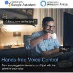 ⁦فيش تحويلة ثلاثي ذكي ابيض متنقل تحكم عن بعد WiFi سهل الاستخدام يعمل باللمس تحكم بالجوال متوافق مع اليكسا وجوجل هوم توفل⁩ - الصورة ⁦7⁩