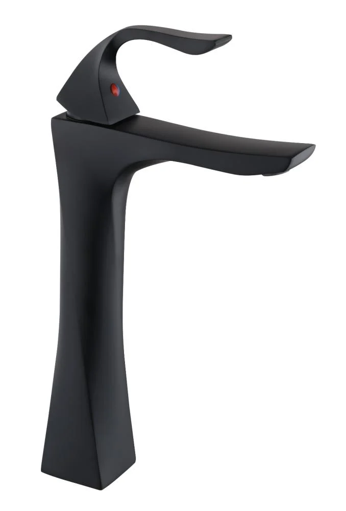 2758da07-9aae-4dde-b820-a035627e212a-678 خلاط مغسلة عالي أسود كروم مقاوم للصدأ - الصورة 1