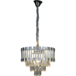 نجف مودرن فضي E14*5L قطر 400 ملم