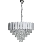 ⁦نجف مودرن فضي 600 E14*9⁩ - الصورة ⁦2⁩