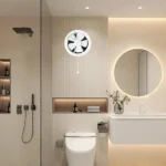 ⁦مروحة شفط دائري فتحة 8 بوصة 20 سم مقاس اطار (25*25)⁩ - الصورة ⁦2⁩