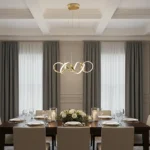 علاقي مودرن ذهبي لون الانارة 3اضاءات واط 55