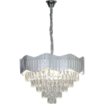 ⁦نجف مودرن فضي E14*9L مقاس 60 سم⁩ - الصورة ⁦3⁩