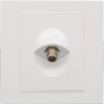 ⁦فيش منفذ دش مفرد لون ابيض ساده توفل⁩ - الصورة ⁦3⁩