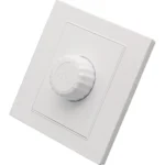 مفتاح دايمر مروحة 300 واط لون ابيض ساده توفل