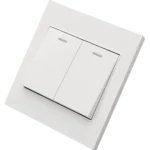 مفتاح ثنائي دركسون 3 مسمار لون ابيض ساده توفل