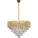 ⁦نجف مودرن ذهبي E14*9L مقاس 60 سم⁩ - الصورة ⁦3⁩