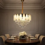 نجف مودرن ذهبي E14*9L مقاس 60 سم