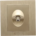 ⁦فيش منفذ دش مفرد لون ذهبي ملكي توفل⁩ - الصورة ⁦2⁩