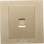 ⁦فيش منفذ هاتف تلفون مفرد لون ذهبي ملكي توفل⁩ - الصورة ⁦5⁩